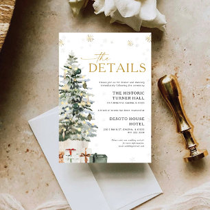 Details zur Weihnachtszeit bei Pine Tree Begleitkarte