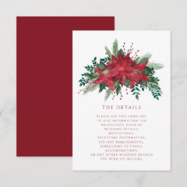 Details zur Weihnachtszeit in Roter Flora Begleitkarte