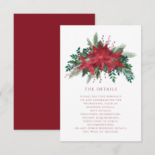 Details zur Weihnachtszeit in Roter Flora Begleitkarte