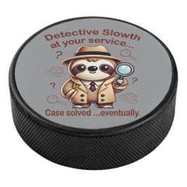 "Detection Sloth" Faultier Eishockey Puck