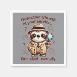 "Detection Sloth" Faultier Serviette