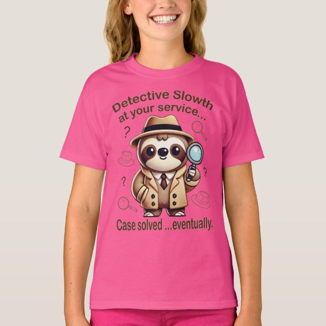 "Detection Sloth" Faultier T-Shirt (Vorderseite)