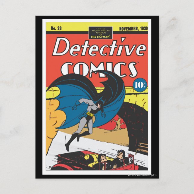 Detective Comic #33 Postkarte (Vorderseite)