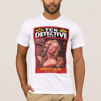 DETECTIVE Coolle Vintage-Pulp-Magazin-Cover-Art T-Shirt