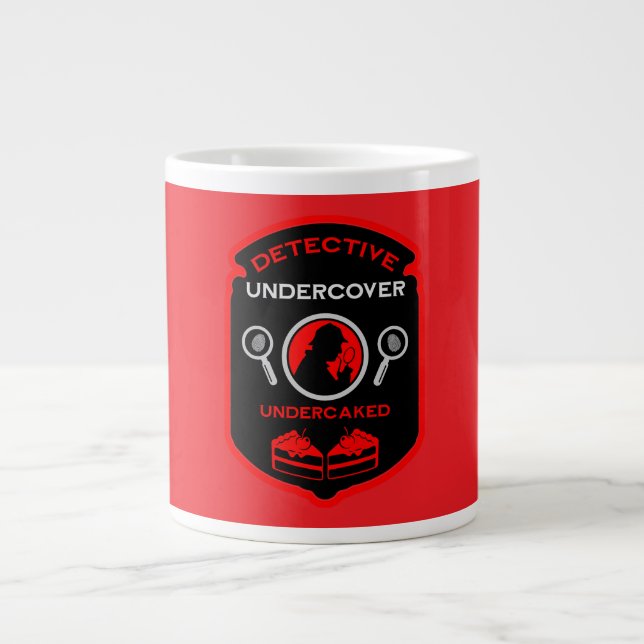 Detective Themed Funny Gift Jumbo-Tasse (Vorderseite)