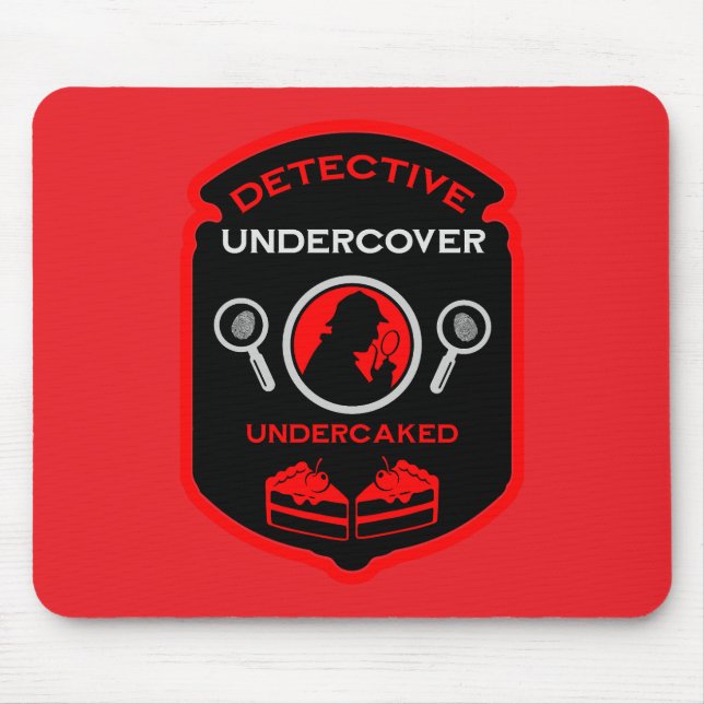 Detective Themed Funny Gift Mousepad (Vorne)