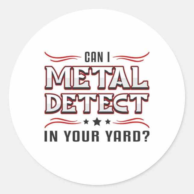 Detectorist Detector Metal Detection Funny Gift Runder Aufkleber (Vorderseite)