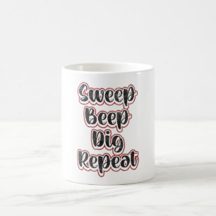 Detectorist Metal Detection Wiederholung Funny Gif Kaffeetasse