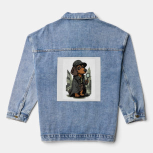 Detektiv-Dachshund � Mystery Solving Dog Jeansjacke