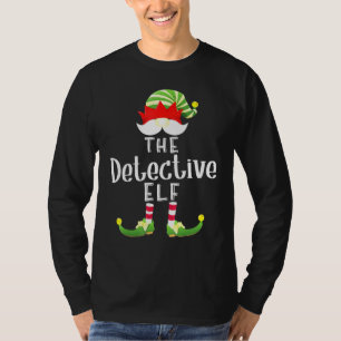 Detektiv Elf Group Weihnachten Pajama Party T-Shirt