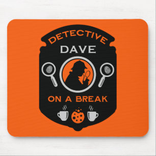 Detektiv gedachte lustige Tee und Kaffee Mousepad