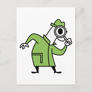 Detektiv Postkarte