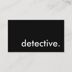 Detektiv. Visitenkarte