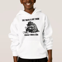 Detektiv-Waschbär "Wahrheit unter einem Felsen" Hu Hoodie