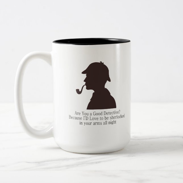 Detektiv Zweifarbige Tasse (Links)