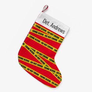 Detektive Kriminalitätsszene überschneiden nicht Kleiner Weihnachtsstrumpf