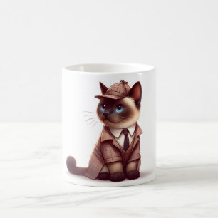 Detektivkatze Kaffeetasse