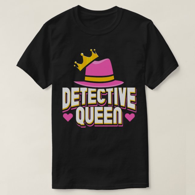 Detektivkönigin T-Shirt (Design vorne)