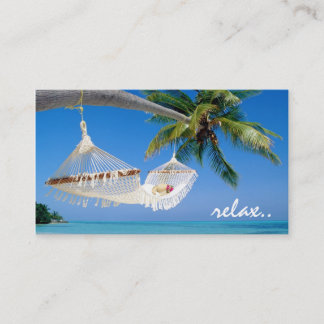 détendez le carte de visite de voyage