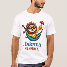 Détente comme un roi : T-shirt design Lion Hammock