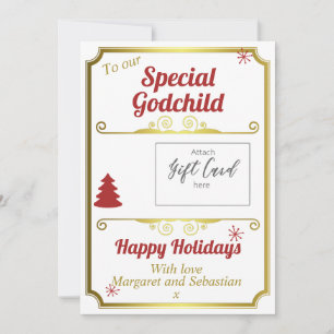 Détenteur de la carte cadeau de Noël Godchild