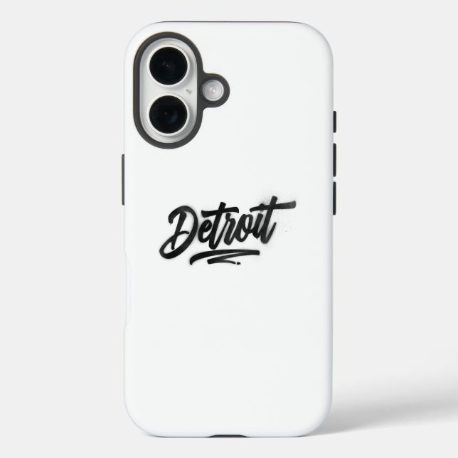 Detriot iPhone 16 Hülle (Rückseite)