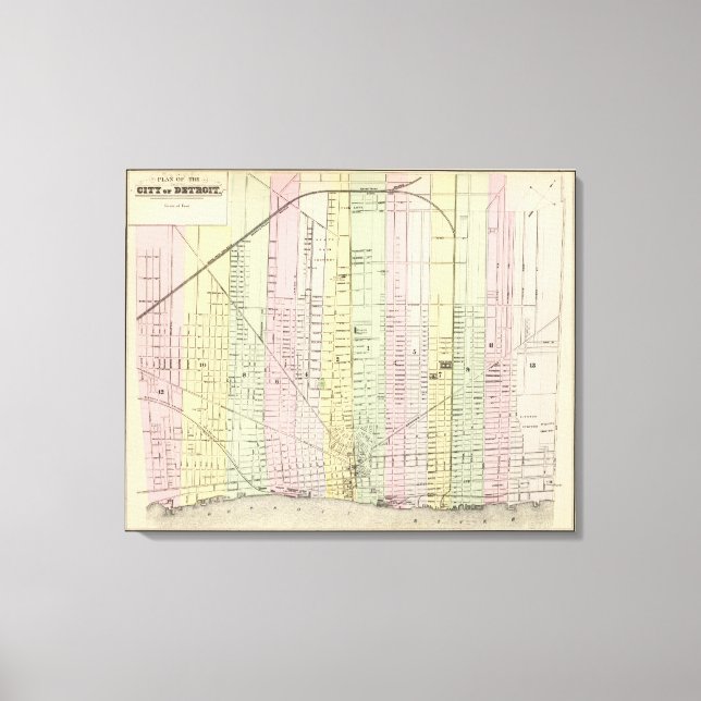 Detroit 2 leinwanddruck (Vorderseite)