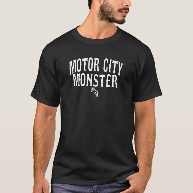 Detroit 313 Motor City Monster T-Shirt (Vorderseite)