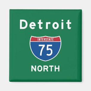 Detroit 75 magnet
