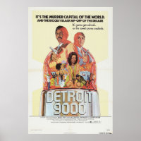 Detroit 9000 Filmplakat Vintag Retro