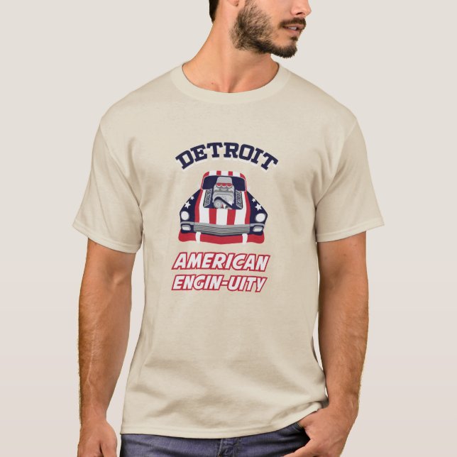DETROIT - AMERIKANISCHER MOTORUITÄTST - Shirt (Vorderseite)