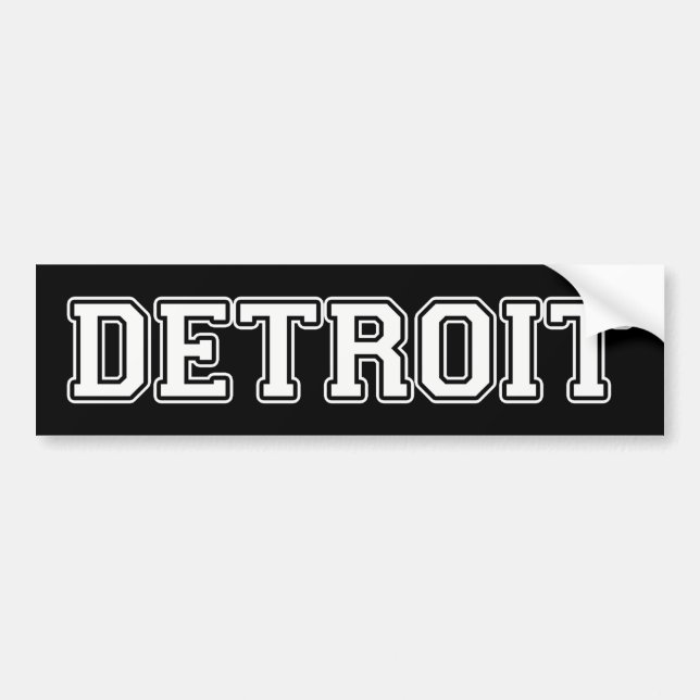 Detroit Autoaufkleber (Vorne)