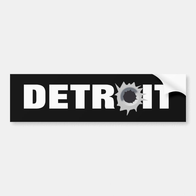 Detroit Autoaufkleber (Vorne)