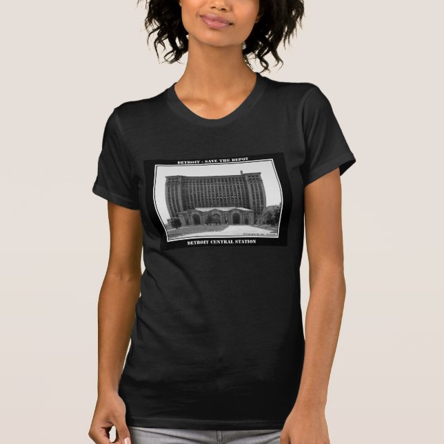 Detroit-Bahnstation T-Shirt (Vorderseite)