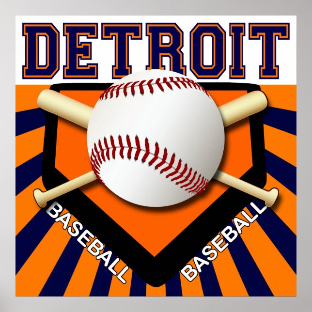 DETROIT BASEBALL POSTER (Vorne)