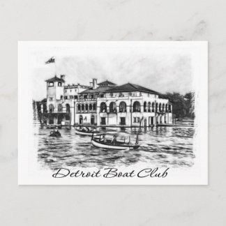 Detroit Boat Club Postkarte