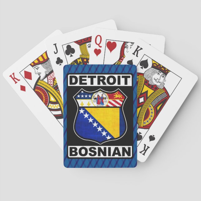 Detroit Bosnian Spielkarten (Rückseite)