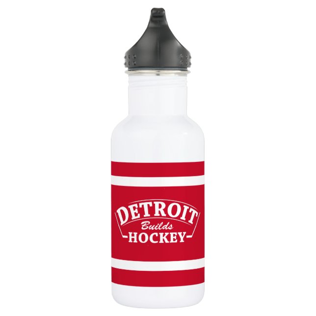 Detroit Builds Hockey 18oz Wasserflasche (Rechts)