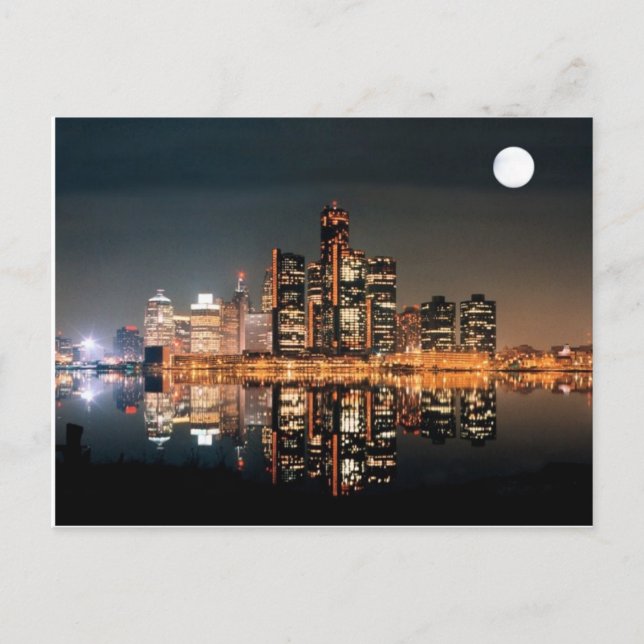 Detroit City Postkarte (Vorderseite)