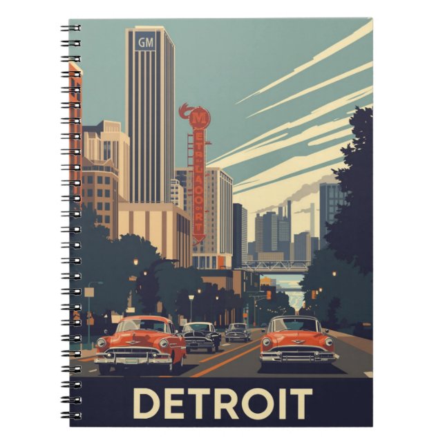 Detroit Classic City Notizblock (Vorderseite)