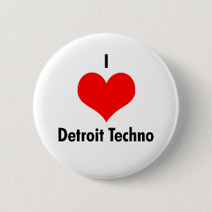 Detroit der Liebe I techno Button