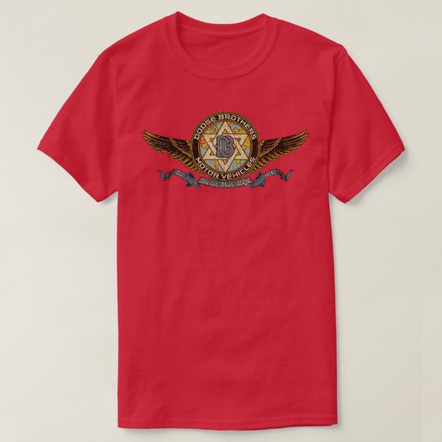 Detroit Dodge Brüder Kraftfahrzeuge 1914 T-Shirt (Design vorne)