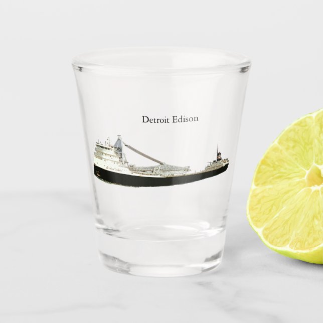 Detroit Edison-Schussglas Schnapsglas (Vorderseite)