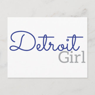 Detroit Girl Postkarte