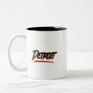 Detroit Graffiti-Stil Zweifarbige Tasse