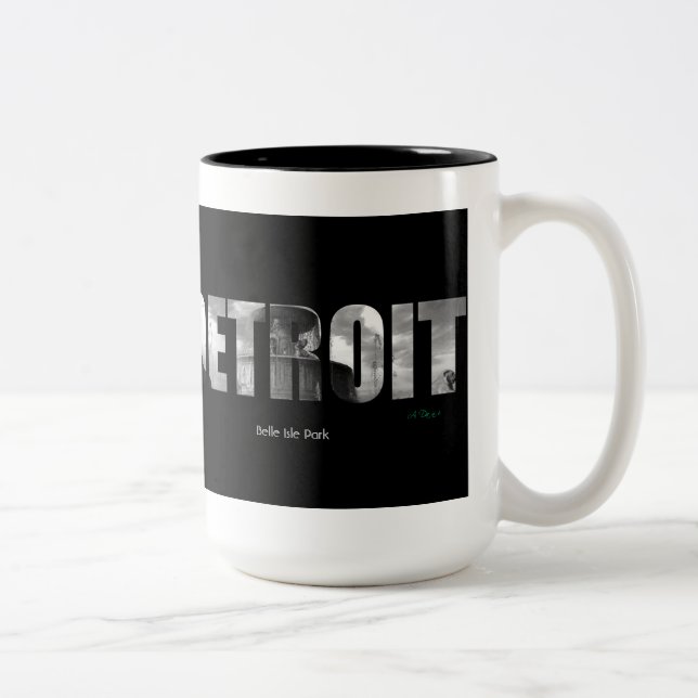 Detroit-Kaffee-Tasse Zweifarbige Tasse (Rechts)