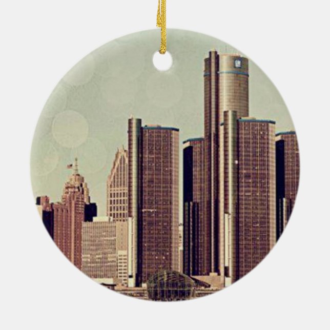 DETROIT KERAMIKORNAMENT (Hinten)