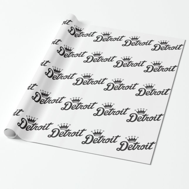 Detroit-Krone Geschenkpapier (Ungerollt)
