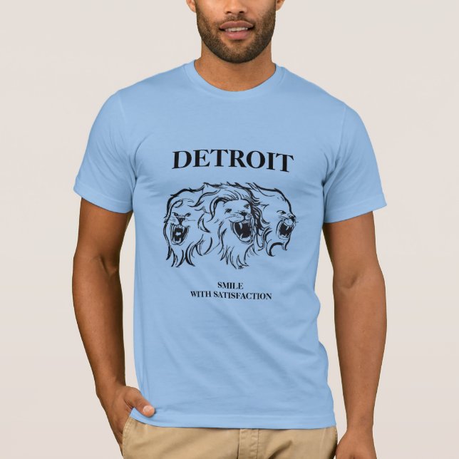 Detroit - Lächeln mit Befriedigung T-Shirt (Vorderseite)