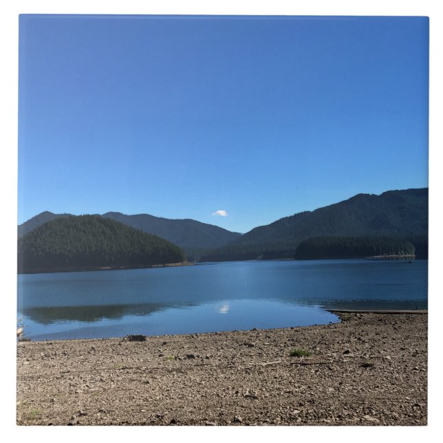 Detroit Lake, Oregon Fliese (Vorderseite)